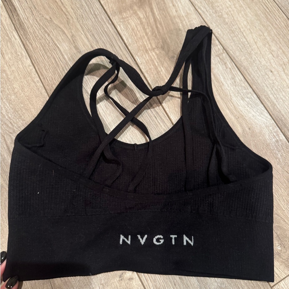 NVGTN Strappy Black Sports Bra